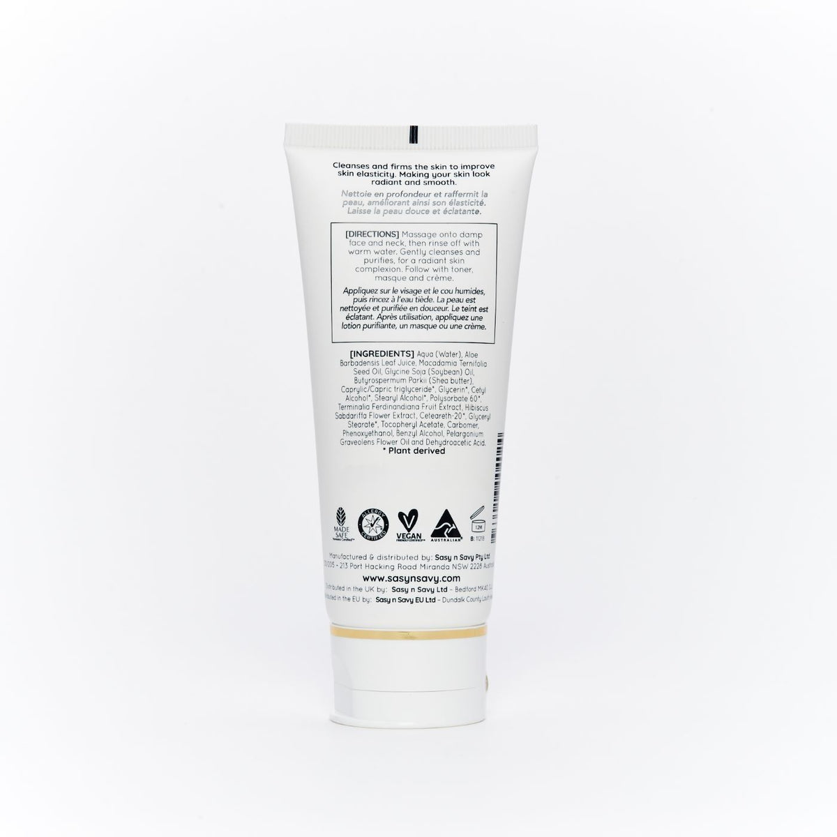 SASY n SAVY Pure Creme Rose Geranium Cleanser 100mL