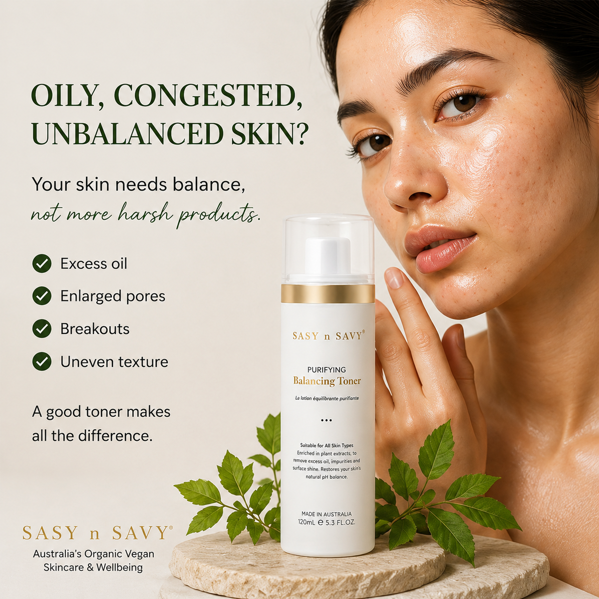 SASY n SAVY Purifying Balancing Facial Toner 120mL
