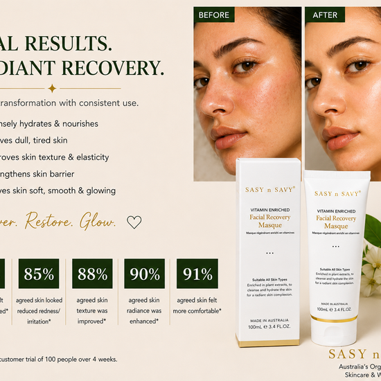 SASY n SAVY Vitamin Enriched Facial Recovery Masque 100mL