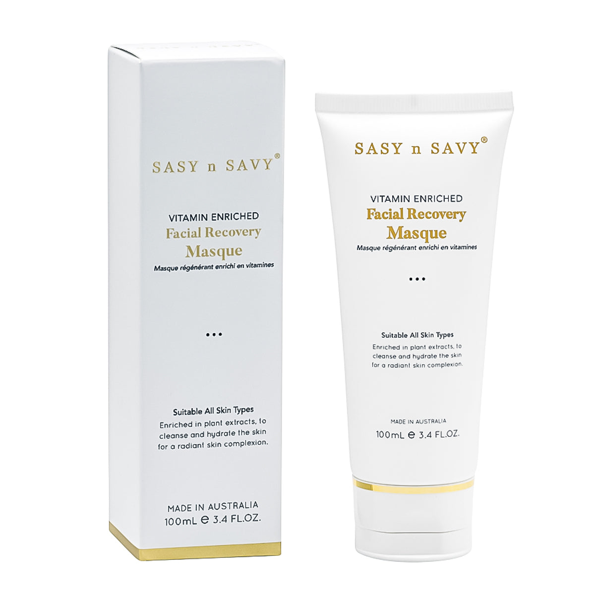 SASY n SAVY Vitamin Enriched Facial Recovery Masque 100mL